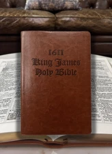 1611 KJV Facsimile w/ Apocrypha: 1st Edition, Authentic Reproduction - Brown