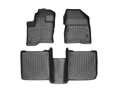 WeatherTech FloorLiner for 2009-2010 Ford Flex - 1st & 2nd Row, Black