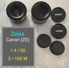 2x Zeiss Milvus T* Lens ⭐ 50mm f1.4 Distagon ⭐ 100mm f2 Macro Planar ZE Canon EF