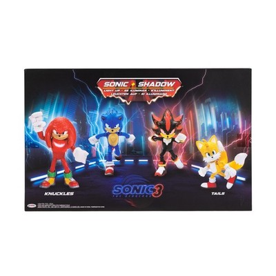Sonic The Hedgehog 5 Inch Figure 4 Pack With Light Up Sonic And