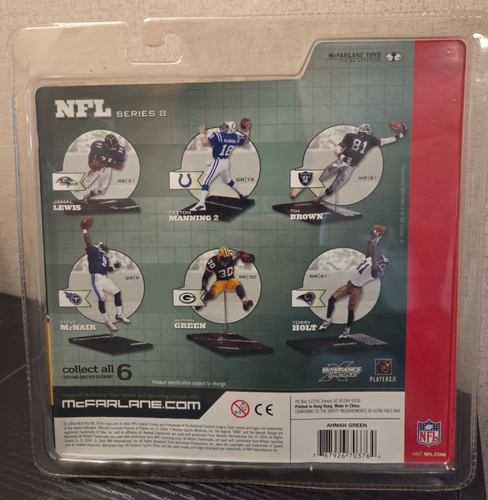AHMAN GREEN McFarlane NFL Series 8 GREEN BAY PACKERS - Picture 2 of 2