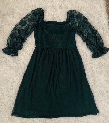 chinese dress ladies Hunter Green Lace Dress – Addictive Apparel main image 0