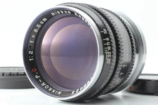 Rare [Near MINT] Nikon Nikkor-P.C Black 8.5cm f/2 Portrait Lens for S From JAPAN