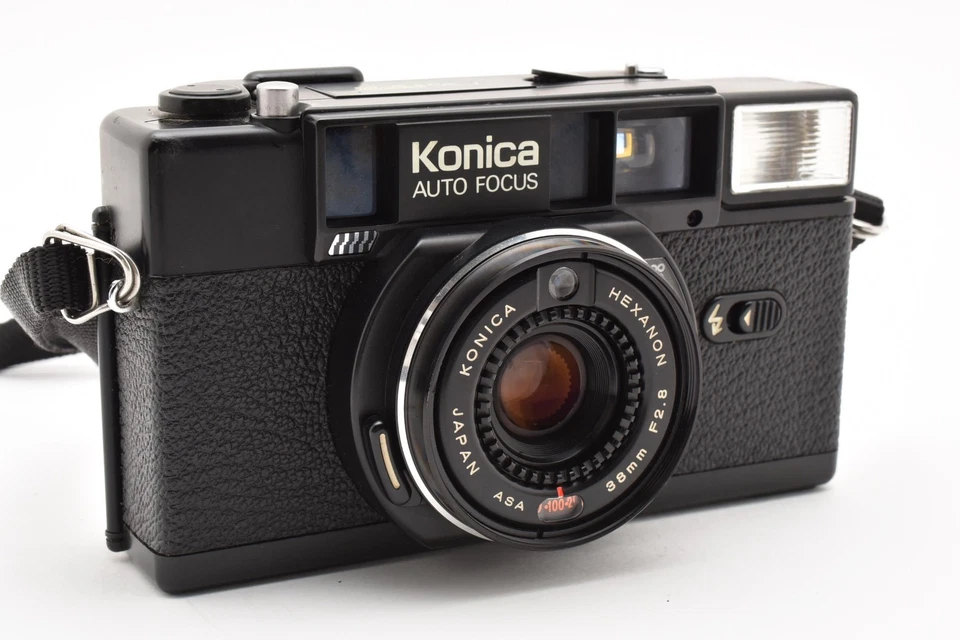 Cámara fotográfica compacta de 35 mm para apuntar y disparar Konica C35 AF2 de JAPÓN #111 leer [Exc+5] Foto 4 de 4