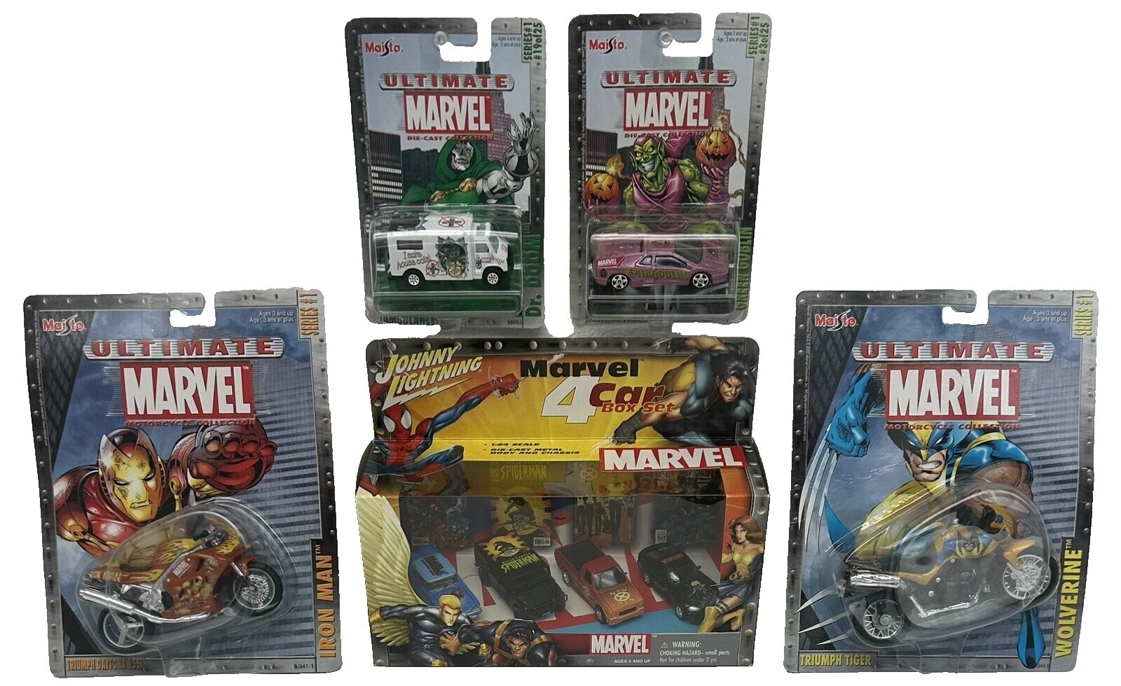 Johnny Lightning Marvel Universe escala 1:64 Diecast y de juguete