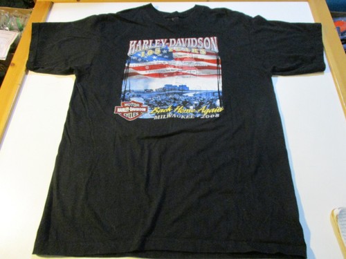 HARLEY DAVIDSON MOTORRÄDER HAL'S NEU BERLIN MILWAUKEE WI 105 JAHRE T-SHIRT XL - Bild 2 von 14