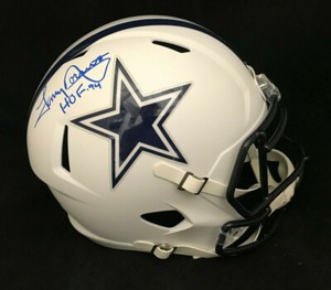 tony dorsett autographed helmet