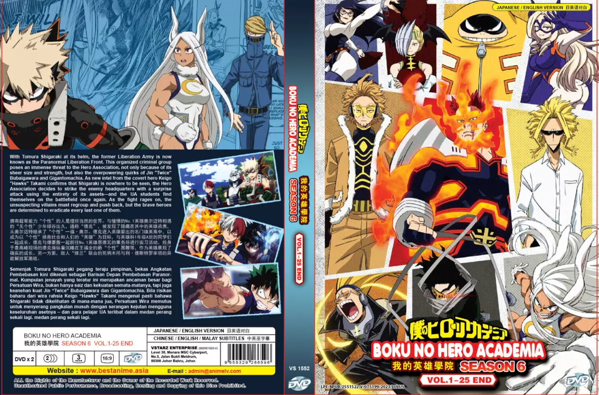 ENGLISH DUBBED Boku no Hero Academia Season 5 (VOL.1 - 25 End) DVD All  Region