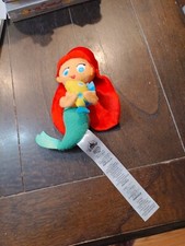 Disney The Little Mermaid Ariel  Flounder Mini Plush Toy Doll Set