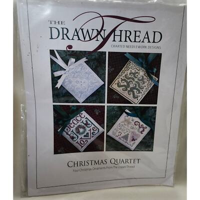 Christmas Quartet Ornament Chart Drawn Thread P37