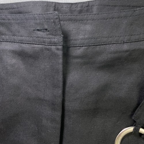 Conrad C Woman Linen Straight Leg Capris Lined Sz 20 NWOT Black Removable Belt - Picture 8 of 11