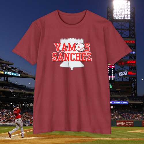 Vamos Sanchez Philadelphia Phillies Christopher Sanchez T-shirt - Picture 11 of 13