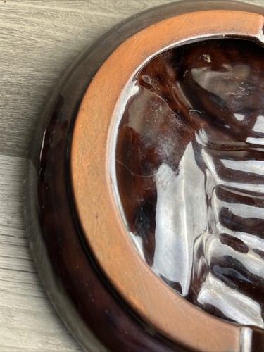 Ceramic ashtray turquoise And Brown - Picture 11 of 12