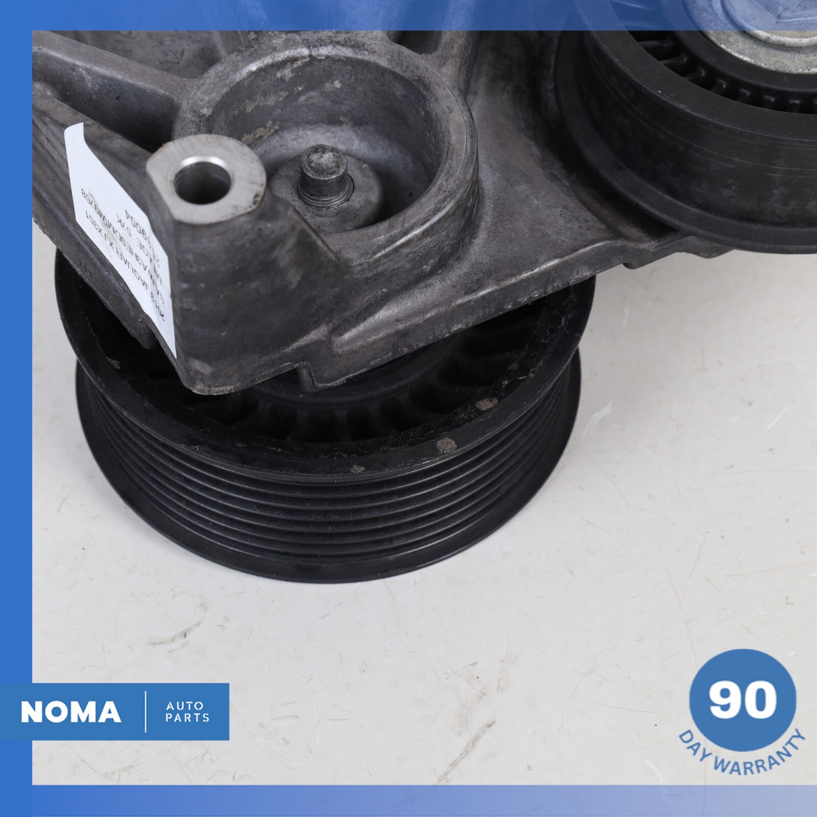 10-23 Jaguar X351 XJ S/C Engine Motor Drive Belt Tensioner Idler Pulley OEM 56k