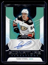 2020-21 Upper Deck Signature Sensations Sam Steel Auto Anaheim Ducks #SS-SS