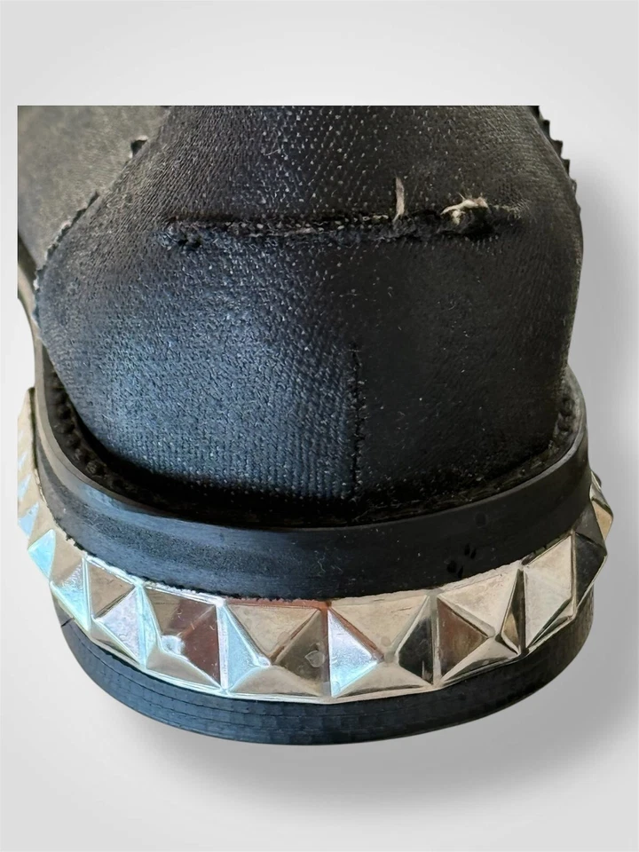 Zapatos Mocasines De Colección Diesel Para Mujer Tela Cuero Talla 39 EU 8.5 EE. UU. Raros Foto 4 de 4