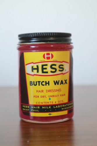 ☑️ Vintage Hess Butch Wax Hair Dressing 4 Oz Barn Find For Day Hair Care - Picture 6 of 11