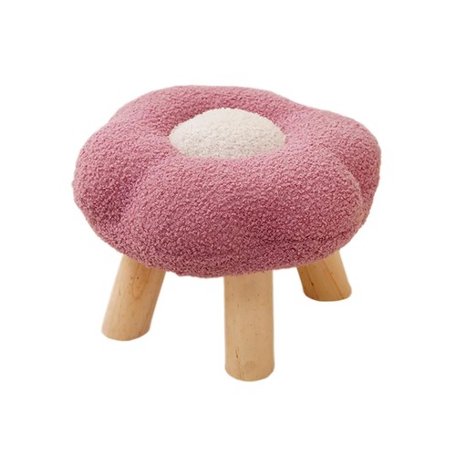 Footrest Pouf Cartoon Flower Shaped Sofa Footstool for Playroom Bedside Porch - Picture 6 of 13