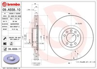 Brembo 2 Bremsscheiben Coated Disc Line BelüFtet 340 Mm (09.A558.11) |
