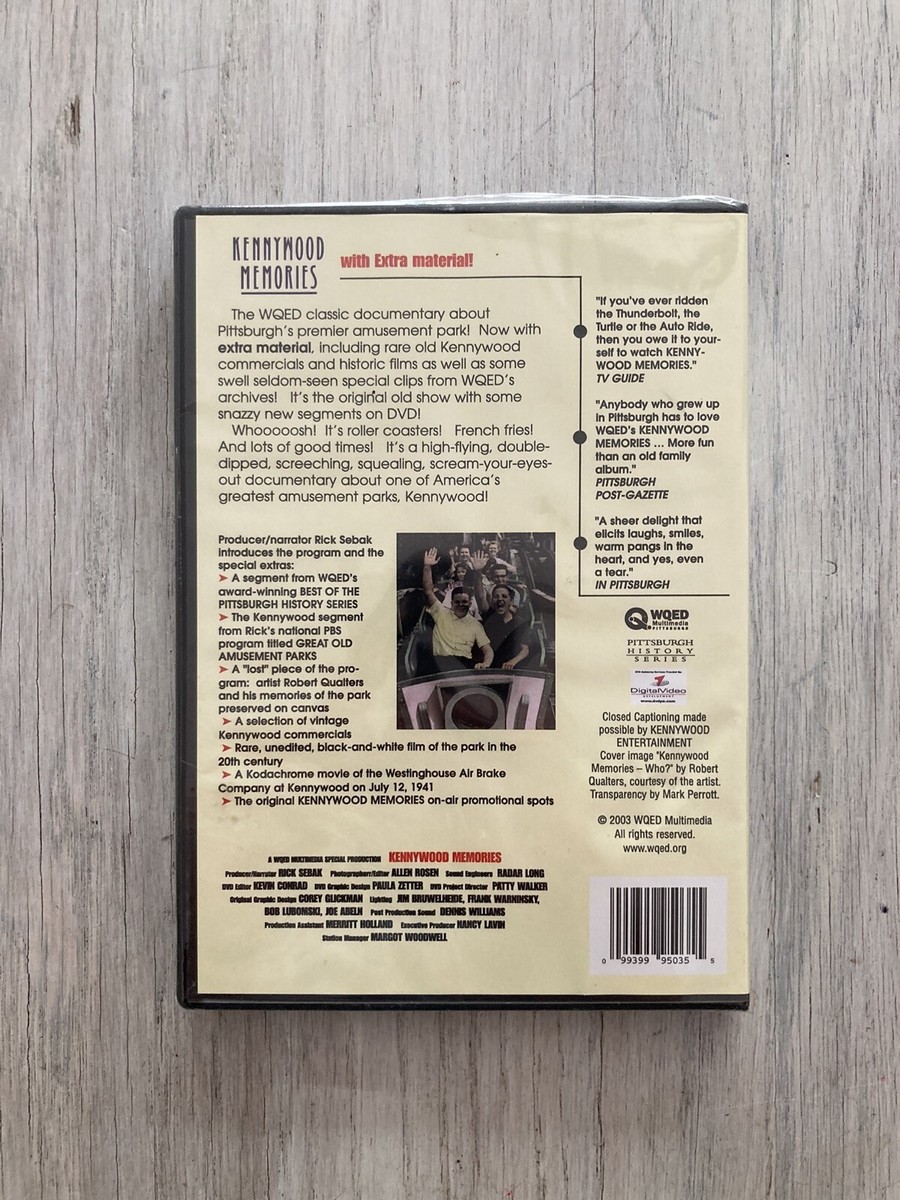 Sealed DVD Kennywood Memories Pittsburgh Amusement Park WQED