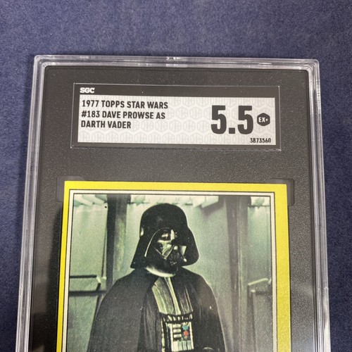 1977 Topps Star Wars Dave Prowse as Darth Vader #183 PSA 7 02ka - Picture 7 of 7