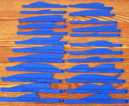 Archery Arrow Feather Fletching Templates 3D Printed Universal Wing 23 Shapes - Picture 20 of 43