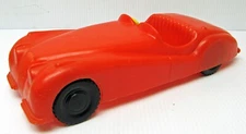 Huge unusual 12" plastic Jaguar XK120 red USA