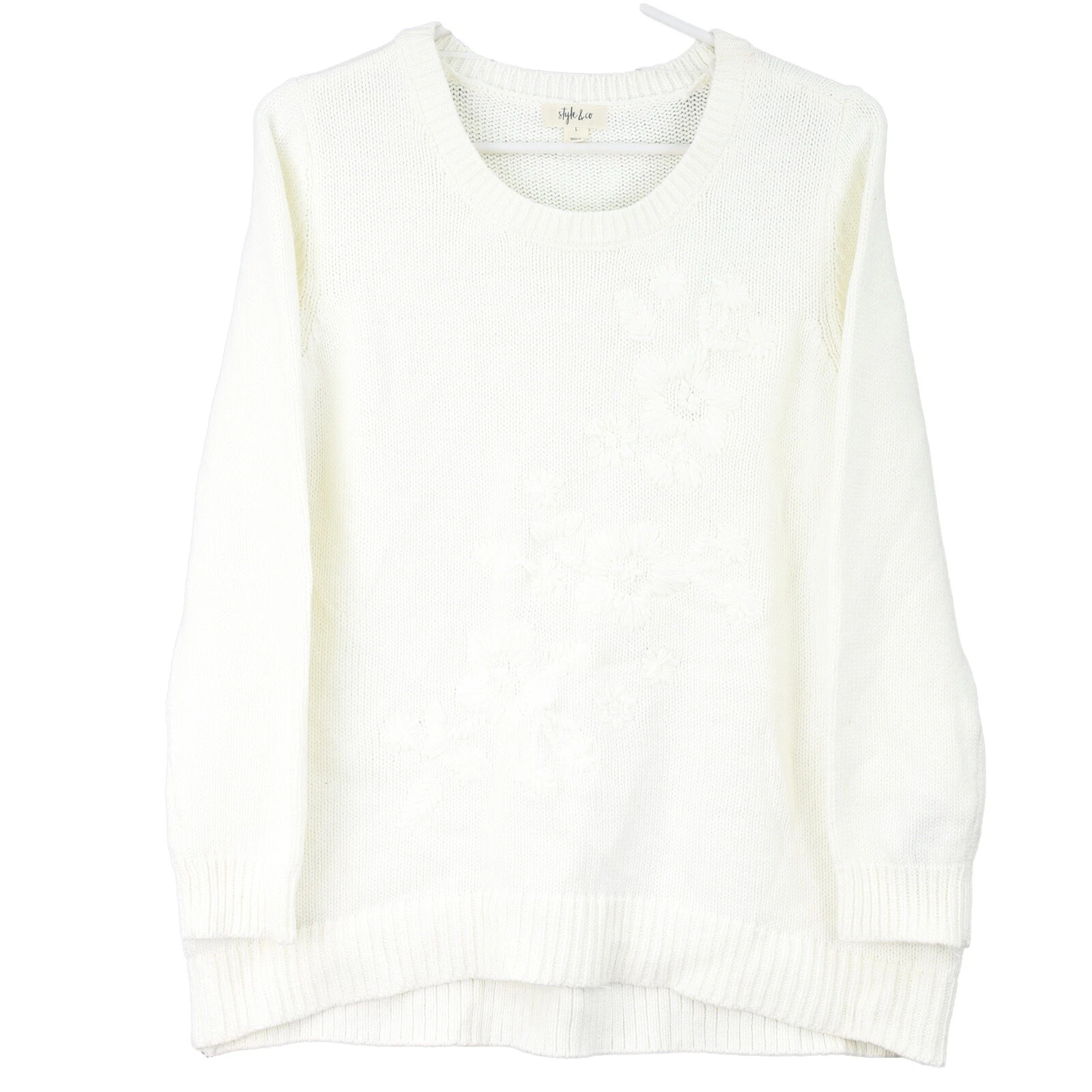 Style&co. Floral Acrylic Sweaters for Women