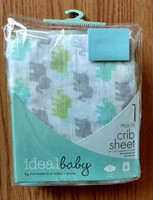 Aden & Anais Infant Baby Muslin Fitted Crib Sheet Elephants Boy Girl Toddler Aden & Anais Infant Baby Muslin Fitted Crib Sheet Elephants Boy Girl Toddler