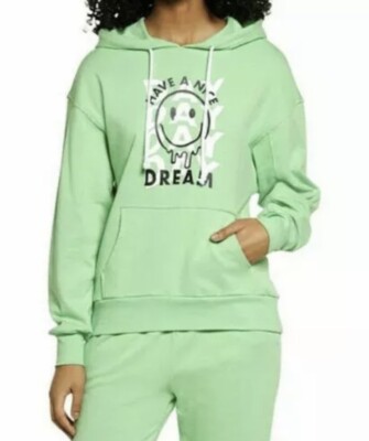 BP Have A Nice Dream Hoodie Sweatshirt Top Size XS Oversized Green NWT 5044