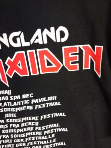 IRON MAIDEN MAIDEN ENGLAND EUROPEAN TOUR DATE 2013 T SHIRT NWOBHM MAGLIETTA XL - Picture 13 of 17