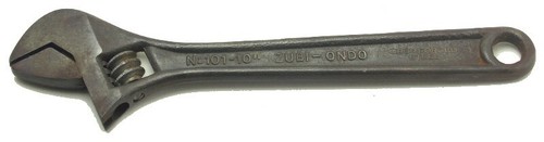 Zubi-Ondo 10" Crescent Adjustable Wrench No 101-10" Made in Spain Used