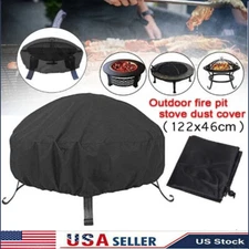 Fits 44-48 Inch Firepit or Fire Bowl, Outdoor Waterproof Patio Fire Table Cover