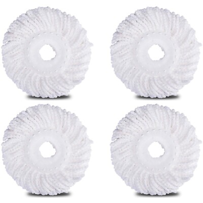 1-8 Spin Mop Köpfe Ersatz 360 Grad Mikrofaser Eimer Hausreiniger Reinigung