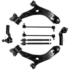 8pc Front Lower Control Arms Tie Rods Sway Bars For Mazda 5 Grand 2.5L 2012-2014