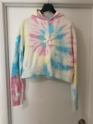 Womens Hoodie Dannijo Tie Dye Sweatshirt DANNIJO Tie Dye Cropped