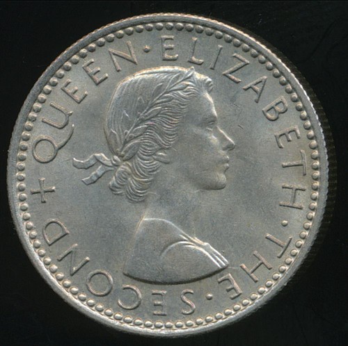 New Zealand, 1964 Sixpence, 6d, Elizabeth II - Choice Uncirculated - Picture 3 of 3