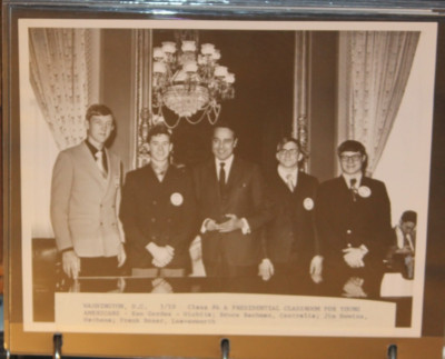 1970 Photo of Bob Dole With Preesidential Classroom for America Students