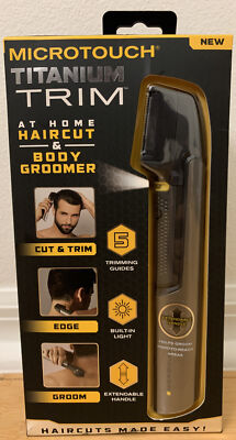 Micro Touch Titanium TRIM & MAX at Home Hair Cutting Body Shaver Groomer Trimmer