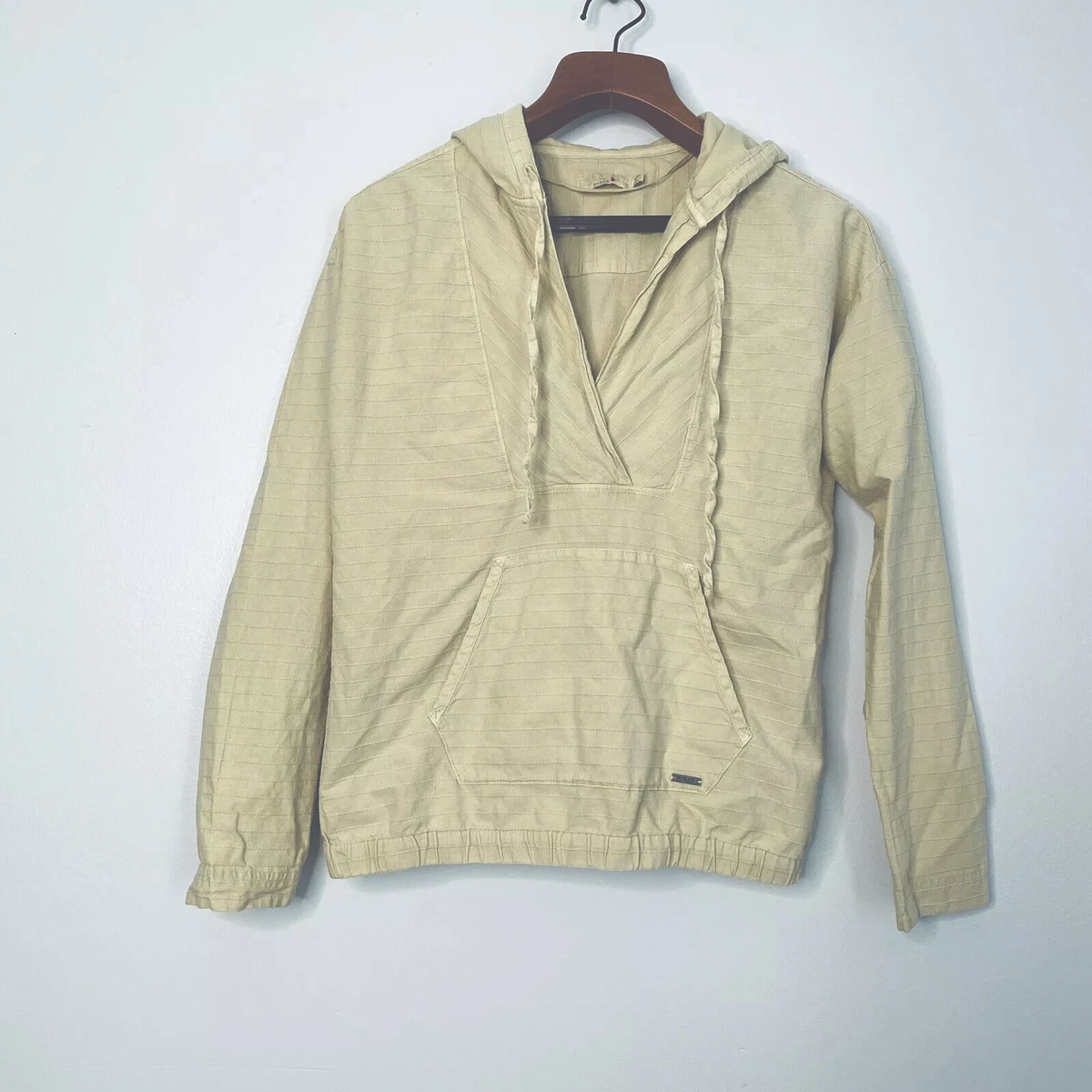 PRANA farin tan pullover Hoodie Size S 100 Organic Cotton eBay