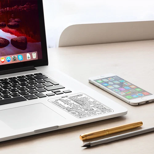 Reference Keyboard Shortcut Sticker Adhesive For PC Laptop Desktop