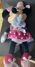 Disney Store Just Play Minnie Mouse Light Up Bow 15" Plush Talking Singing Toy
