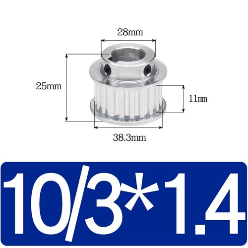XL 24 dientes correa de distribución polea diámetro de rueda síncrono 6-22 mm para correa de 10 mm de ancho - Imagen 20 de 34