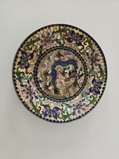 Antike Cloisonne Teller Qing Dynastie Vergoldet China 