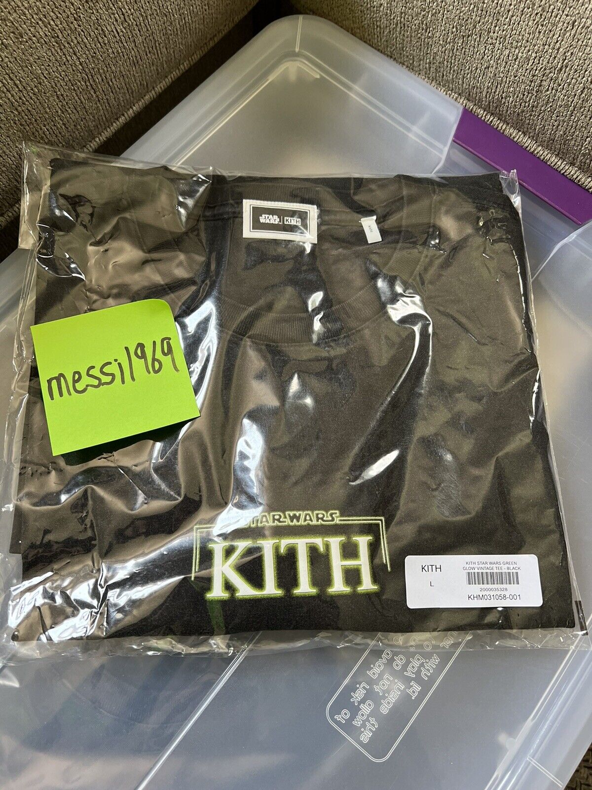 新品 STAR WARS Kith Green Glow Vintage Tee