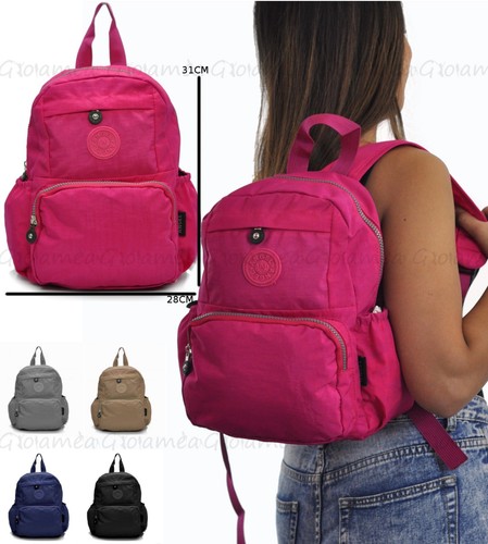Zaino ZAINETTO DONNA MULTI TASCHE NO Kipling POLYAMIDE PASSEGGIO VIAGGIO  TELA | eBay