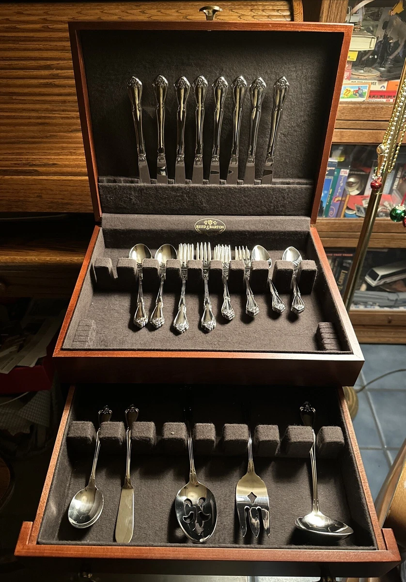 Reed & Barton Stainless Steel Handle Standard Set Flatware Sets