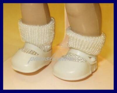 WHIITE Vogue Authorized Reproduction Doll SHOES fit GINNY Ginger Muffie
