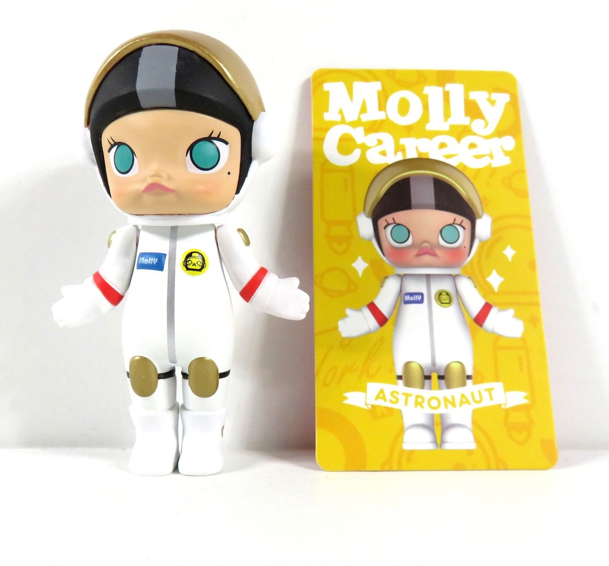 Pop Mart Kennyswork Molly Career Mini Figure Astronaut White