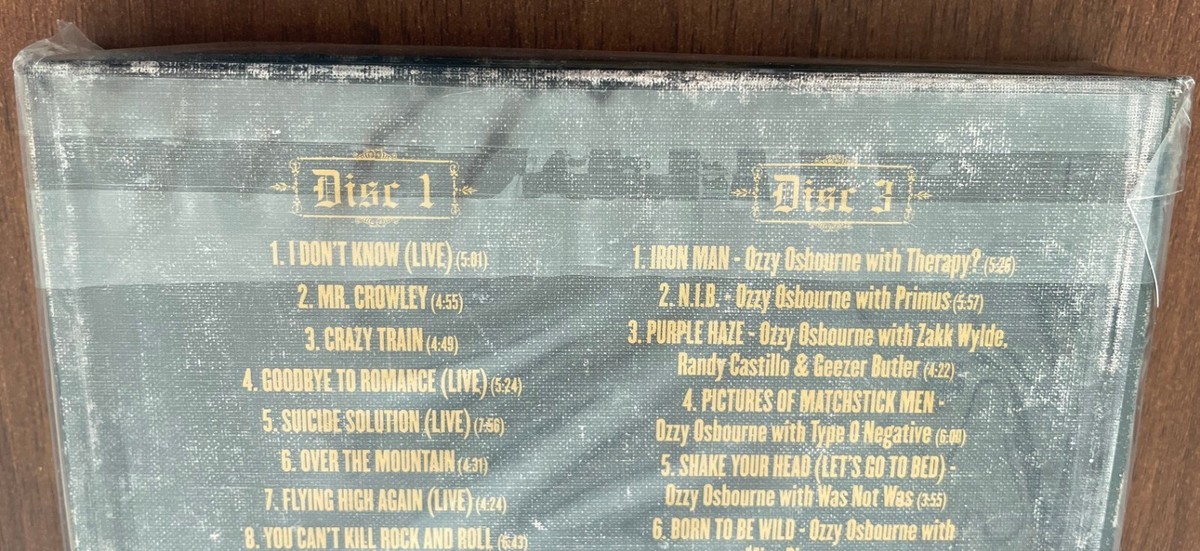 PROMO! UNOPENED! $0 ship! OZZY OSBOURNE Japan 4 x CD box set